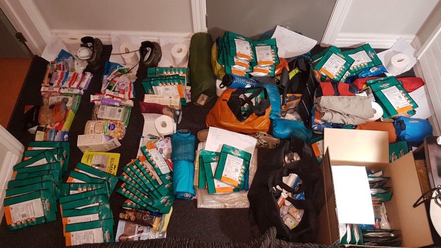 Inhalt der Versorgungspakete für den TeAraroa