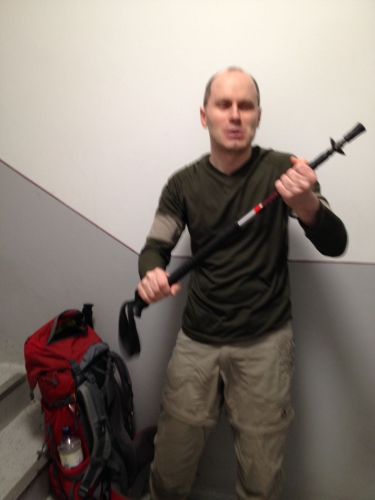 outdoorsyRalf beim Treppentraining im Hochhaus