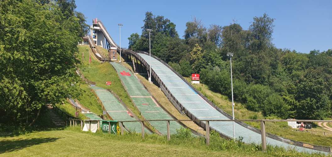 Skisprunganlage bei Bad Freienwalde auf der Turmwanderung