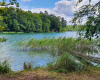 Stechlinsee mit Sonnenbucht auf Wanderung im Sommer