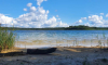 Blick vom Südufer über den Wittwesee im Sommer